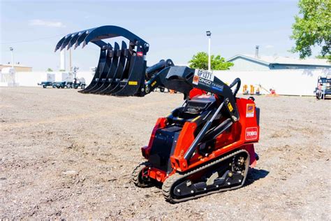 toro mini skid steer with grapple|mini skid steer backhoe attachment.